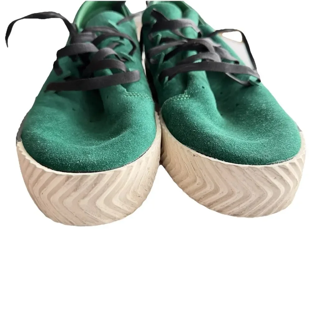 Adidas x Alexander Wang AW Skater Green Suede Gum Sole BY8907 Men's Size 13 Rare